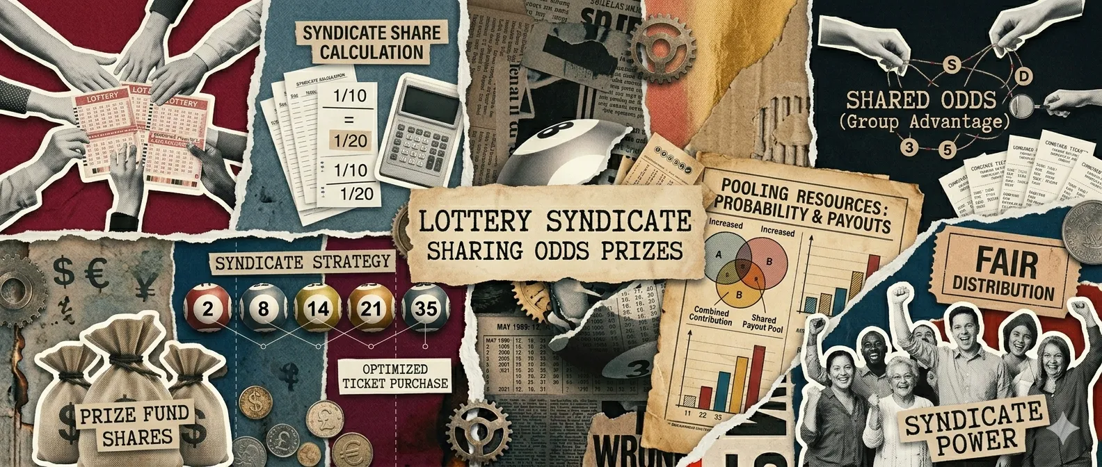 Lottery syndicate sharing odds prizes